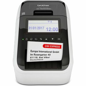 Brother QL-820NWBc Direct Thermal Printer - Label Print - USB - Bluetooth 5.2 - Wireless LAN - With Cutter - LCD Display S
