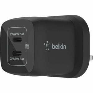 Belkin BoostCharge Pro 45 W AC Adapter - Universal Adapter - For iPhone, MacBook, MacBook Pro - 120 V AC, 230 V AC Input -