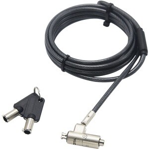 Dicota Nano Cable Lock For Notebook, Projector, Printer - 2 m Cable - Keyed Lock - Silver - Zinc Alloy - For Notebook, Pro