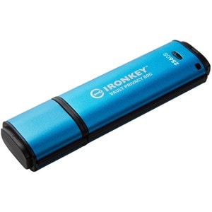 IronKey Vault Privacy 50 Series 256GB USB 3.2 (Gen 1) Type C Flash Drive - 256 GB - USB 3.2 (Gen 1) Type C - 230 MB/s Read