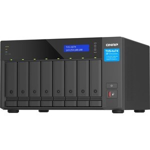 QNAP TVS-h874-i7-32G 8 x Total Bays SAN/NAS Storage System - 5 GB Flash Memory Capacity Core i7 i7-12700 Dodeca-core (12 C