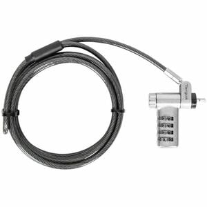 Câble de verrouillage Targus DEFCON ASP96GLX-25S Pour Station d'accueil, Moniteur, Ordinateur Portable - 1,98 m Câble - 4-