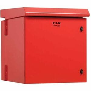 Eaton Tripp Lite Series SmartRack Industrial Enclosure - NEMA 3R, Wall Mount, Metal, Locking, Hinged Back, Fan With Therma