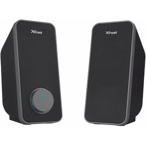 Trust 2.0 Lautsprechersystem - 14 W RMS - Schwarz - Tischmontierbar - Bücherregal - USB - 2