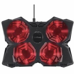 Trust Gaming 278 Kühlständer - Schwarz - 4 Lüfter