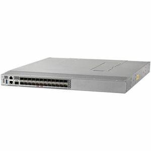 Cisco 9124V 24 Ports 64 Gbit/s Fibre Channel Switch - 24 Fiber Channel Ports - Gigabit Ethernet - 24.0 x Total Expansion S