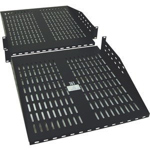 Tripp Lite series SRSHELF2PX2 2U Rack-mountable Rack Shelf - 482.60 mm Rack Width - Black - Cold-rolled Steel (CRS) - 54.4