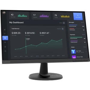 Lenovo C24-40 24" Class Full HD LCD Monitor - 16:9 - Raven Black - 60.5 cm (23.8") Viewable - Vertical Alignment (VA) - 19