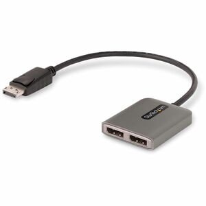 StarTech.com Dual-Monitor DisplayPort 1.4 Splitter, DisplayPort to 2x DP Multi-Monitor Adapter, Dual 5K 60Hz Computer MST 