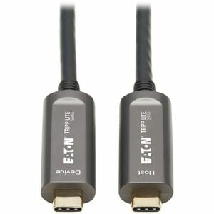 Eaton Tripp Lite Series USB-C AOC Cable (M/M) - USB 3.2 Gen 2 (10 Gbps) Plenum-Rated Fiber Active Optical Cable - Data Onl
