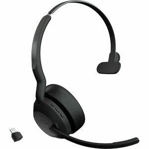 Jabra Evolve2 55 Wireless On-ear Mono Headset - Binaural - Supra-aural - 3000 cm - Bluetooth - 20 Hz to 20 kHz - MEMS Tech