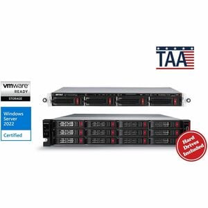 BUFFALO TeraStation 5420RN 4-Bay Secure Business Rackmount NAS 64TB (4x16TB) w/ Hard Drives Included - Annapurna Labs Alpi