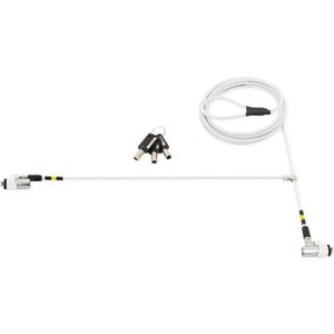MOBILIS Cable Lock For Tablet, Notebook - 1.80 m - Keyed Lock - White - Steel - For Tablet, Notebook