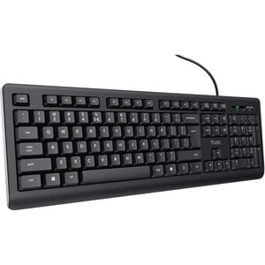 Trust Primo Keyboard - Cable Connectivity - USB 2.0 Type A Interface - Portuguese - Black - Membrane Keyswitch - 104 Key(s