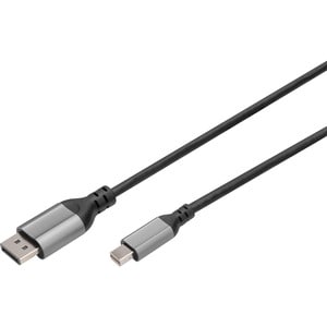 Digitus 2 m DisplayPort/Mini DisplayPort AV-Kabel für TV, Projektor, Monitor, PC, Computer, Notebook, Grafikkarte, Bildsch