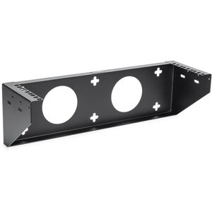 Rocstor 3U 19in Steel Vertical Wall Mount Rack Bracket - Fully assembled with cage screws and nuts - Steel - Maximum load capacity of 125 lbs (56.7 kgs) - For mounting telecommunications, networking device, or Server Equipment. Mount a device vertically - Wall-mountable 3U rack - Wallmount rack - Meet EIA-310 19" rack standards - Black