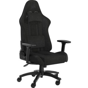 Corsair TC100 RELAXED Gaming Chair - Fabric Black/Grey - Fabric, Nylon - Black, Gray