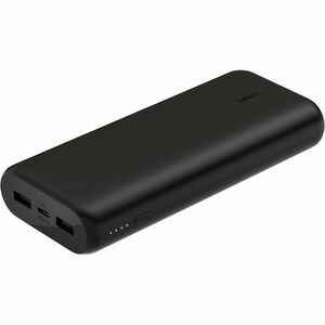 Belkin 20W 3-port USB Power Bank - 20K mAh - 2xUSB-A (12W), 1xUSB-C (15W) - Portable Charger - w/ USB-C to USB-C Cable - B