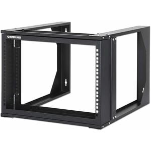 Rack 19" Abierto Mural 6U 500x450, Flatpac - SPCC, Acero con recubrimiento de polvo - 30kg Capacidad máxima de peso - 30kg