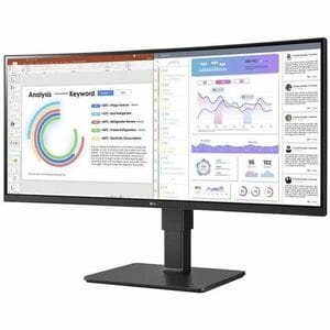 Monitor LCD LG Ultrawide 34BQ77QC-B 863,6 mm (34") Class Webcam UW-QHD Schermo curvo - 21:9 - Nero tessuto - 86,4 cm (34")
