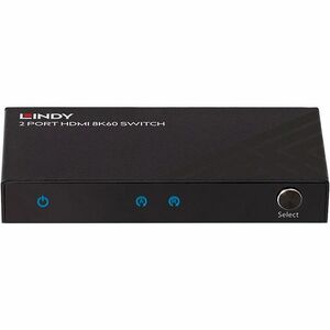 LINDY Video-Schaltbox - Kabellos - 7680 x 4320 - 8K - Display - 1 x USB - 2 x HDMI Ein - 1 x HDMI-Ausgang