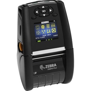 Zebra ZQ610 Plus Desktop, Industrial, Mobile Direct Thermal Printer - Monochrome - Label/Receipt Print - Bluetooth - Near 