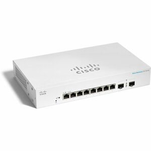Cisco Business 220 CBS220-8T-E-2G 8 端口 可管理 以太网交换机 - Gigabit Ethernet - 1000Base-T, 1000Base-X - 2 层支持 - 模块化 - 2 SFP 插槽 - 5