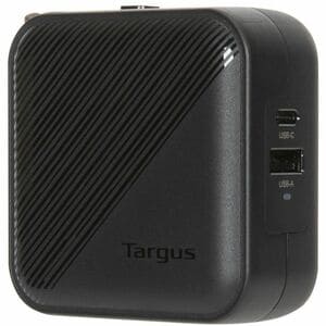 Targus PowerElite 65W GaN Wall Charger - Europe, Australia - 120 V AC, 230 V AC Input - Black