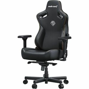 Anda Seat Kaiser 3 Series Premium Gaming Chair - For Gaming - PVC Leather, Linen, Fabric, Steel, Memory Foam, Metal - Black