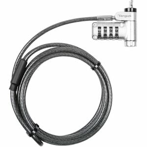 Targus DEFCON ASP96GLX-S Cable Lock For Docking Station, Monitor, Notebook - 1.98 m Cable - Resettable - 4-digit - Patente