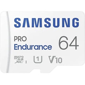 Carte microSDXC Samsung PRO Endurance - 64 Go - Classe 10/UHS-I (U1) - V10 - 100 Mo/s en Lecture - 30 Mo/sSpaceen Écriture
