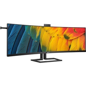 Philips 45B1U6900CH 45 Zoll Class Webcam Dual Quad HD (DQHD) Gekrümmter Bildschirm LCD-Monitor - 32:9 Format - Schwarz - 1