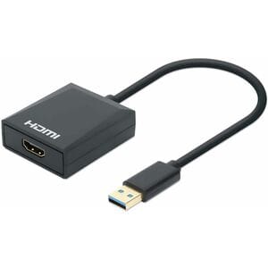 Convertidor Video USB 3.2 a HDMI H, 1080p - 1920 x 1080 Supported - Negro