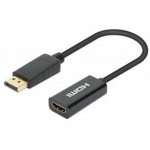 Adaptador DisplayPort M a HDMI H 4K@60Hz - 3840 x 2160 Supported - Negro