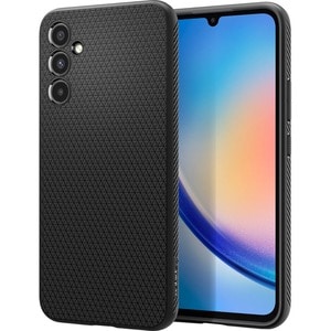 Spigen Liquid Air Case for Samsung Galaxy A34 Smartphone - Black - Drop Resistant, Shock Absorbing, Damage Resistant - The