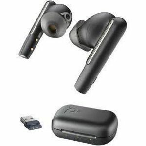 Poly Voyager Free 60 UC True Wireless Earbud Stereo Earset - Black - Binaural - In-ear - 3000 cm - Bluetooth - 20 Hz to 20