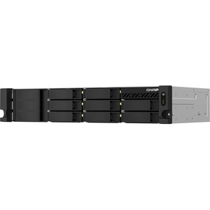 Système de stockage SAN/NAS QNAP TS-864EU-RP-8G - 8 x Total de compartiments - 4 Go Flash Memory Capacity - Intel Celeron 