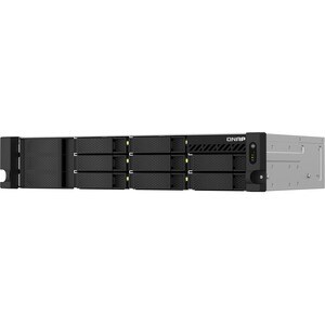 QNAP TS-864EU-RP-8G 8 x Gesamtzahl Einschübe SAN/NAS-Speichersystem - 4 GB Größe Flash-Speicher - Intel Celeron N5095 Quad