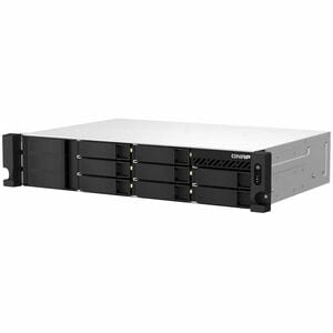 Qnap Sistema di memorizzazione SAN/NAS QNAP TS-864EU-8G - 8 x Vani totali - 4 GB Capacità memoria Flash - Intel Celeron i5-1245U Quad core (4 Core) - 8 GB RAM - DDR4 SDRAM - 2U Rack-Montabile - 0 x HDD installato - Serial ATA/600 Controllore - Supporto RAID - 0, 1, 5, 6, 10, 50, 60, JBOD Livelli RAID - 2 x RJ-45 - 2.5 Gigabit Ethernet