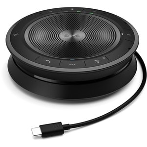 EPOS Portable Bluetooth Speakerphone - USB - Microphone - Battery - Portable - Black - Aluminum - 5 Pack