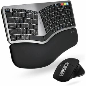 Macally X9 Performance Keyboard and Mouse - Scissors Wireless Bluetooth/RF 2.40 GHz Keyboard - Wireless Bluetooth/RF Mouse