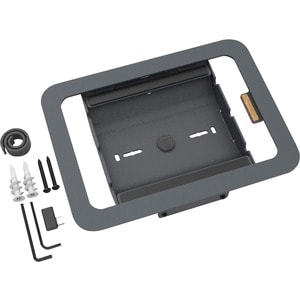 Heckler Design Wall Mount for iPad mini (6th Generation), Gang Box, Network Adapter - Black Gray - Powder Coated Steel, Po