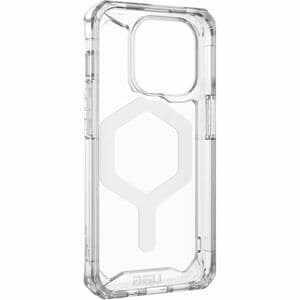 Urban Armor Gear Plyo Rugged Case for Apple iPhone 15 Pro Smartphone - Ice/White - Crystal Clear - Drop Resistant, Yellowi