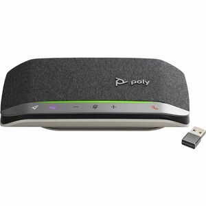 Poly Sync 20+ Speakerphone - Wired/Wireless Bluetooth - Microsoft Teams - 3 x Bi-directional Microphone(s) - 40 mm Speaker