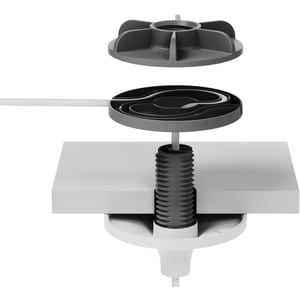 LOGI-VC MIC POD PENDANT MOUNT OFF-WHITE