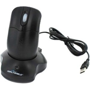 Seal Shield Silver Storm Wireless Waterproof Mouse (Black) (Encrypted) - STM042WE - Optical - Wireless - Radio Frequency -