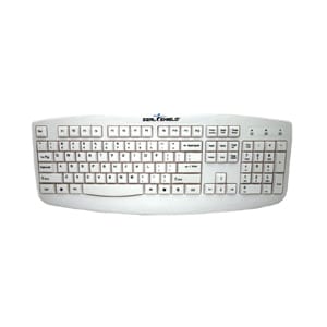 Seal Shield Silver Storm STWK503 Keyboard - Cable Connectivity - USB Interface - English, French - Membrane Keyswitch - White