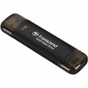 Transcend Tragbar Solid State-Laufwerk - Extern - 1 TB - Schwarz - Desktop-PC, Notebook, Spielkonsole Unterstütztes Gerät 