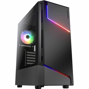 COUGAR CGR-5CC6G-RGB Gabinete para computadora gamer - Mini ATX, Micro ATX, ATX Placa base admitida - Media Torre - Negro 