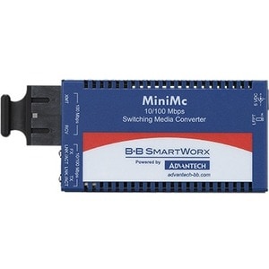 Advantech Transrecetor/conversor media - 2 Porta(s) - 1 x Rede (RJ-45) - 1 x SC - Duplex Porta SC - Cabo de par entrançado